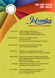 					View Vol. 16 No. 1 (2016):  Islamika : Jurnal Ilmu-ilmu Keislaman
				