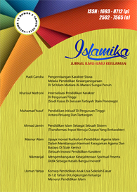 					View Vol. 18 No. 02 (2018):  Islamika : Jurnal Ilmu-ilmu Keislaman
				